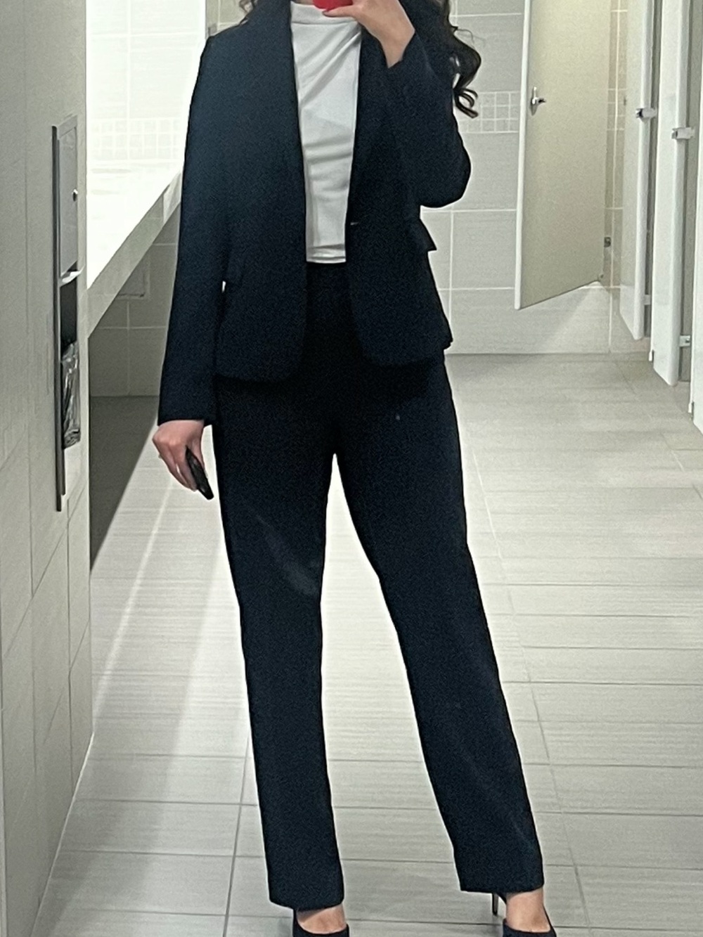 Mango Navy Suit
